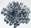 50 6mm Faceted Montana Lustre Firepolish Beads